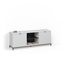 LOWBOARD Aterno Weiß 150 x 60 cm mit 2 Türen - Weiß, Holzwerkstoff (150/60/40.1cm) - Livinity®
