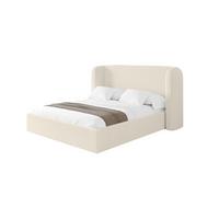 POLSTERBETT mit Bettkasten und Lattenrost, Bett mit Matratze H3/H4 - ESTI 140x200 Beige - Sandfarben, Holzwerkstoff/Textil (140/200cm) - ALTDECOR