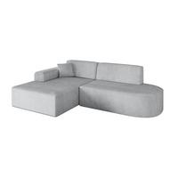 ECKSOFA Ottomane Links IREA-L1-v3 - 232x165x77 cm Grau - Grau, Holzwerkstoff/Textil (232/165cm) - ALTDECOR