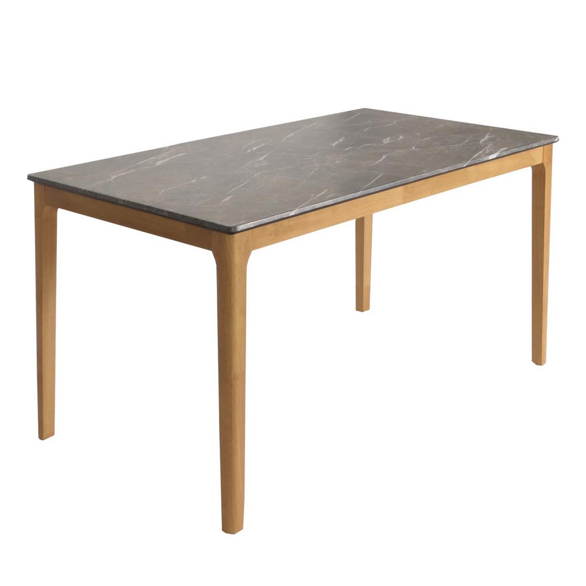 ESSTISCH rechteckig Grau - Grau, Holz (80/135/76cm) - MCW