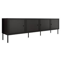 TV-LOWBOARD Palazzo Bis 200 4D - Schwarz, Holzwerkstoff/Kunststoff (201/40/60cm) - MIRJAN24