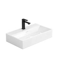 WASCHBECKEN mit Überlauf Weiß 60 / 36 / 13 cm - Weiß Hochglanz, Keramik (60/13/36cm) - EMKE