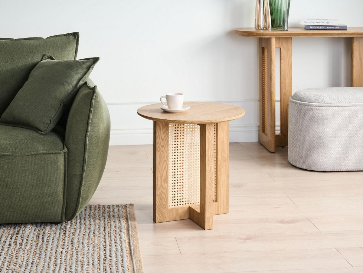 BEISTELLTISCH Braun Karlo - Hellbraun, Holzwerkstoff (50/50/50cm) - Beliani