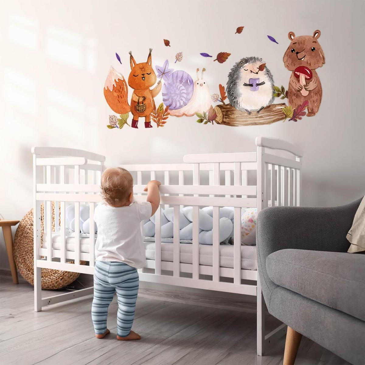 WANDAUFKLEBER 100x160cm - Herbstfarben - Multicolor, Kunststoff (100/160/0.1cm) - Wallfluent