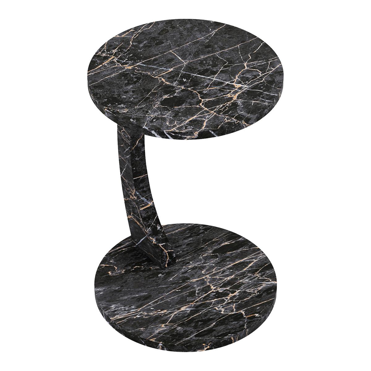 BEISTELLTISCH Holeby - Anthrazit/Schwarz, Holzwerkstoff (38/38/56cm) - [en.casa]
