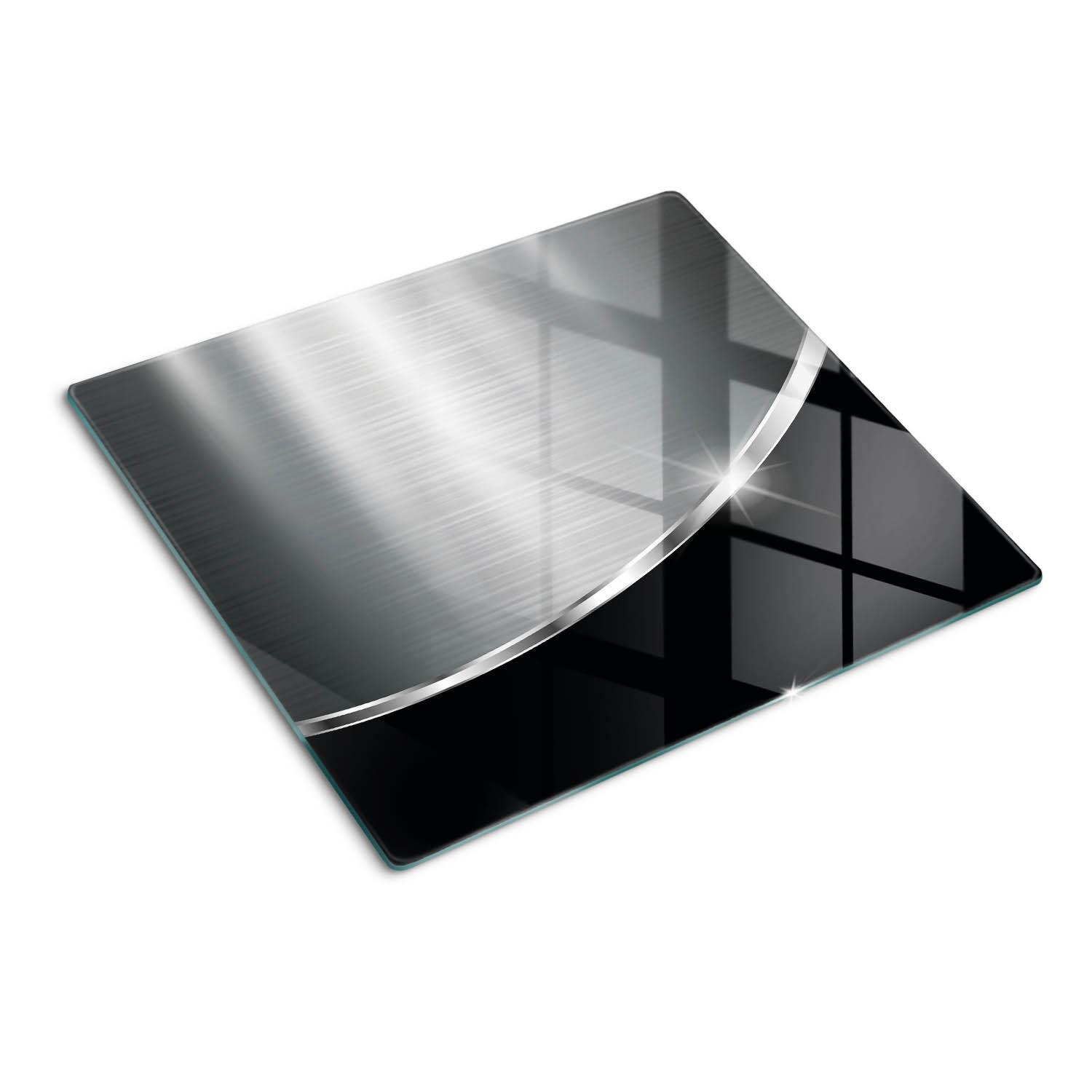 GLASPLATTE 60x52 cm Textur - Silberfarben, Glas (60/0.4/52cm) - TULUP