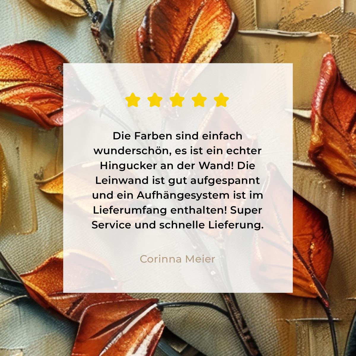 LEINWANDBILD Baum - Abstrakt - Natur - Kunst Deko Groß 90x90 cm - Goldfarben, Textil (90/90cm) - MuchoWow