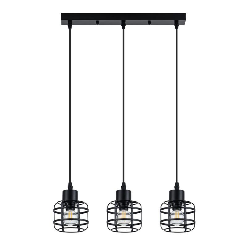PENDELLEUCHTE BARR Ⅲ 43/10/140 cm - Schwarz, Metall (43/10/140cm) - Nettlife