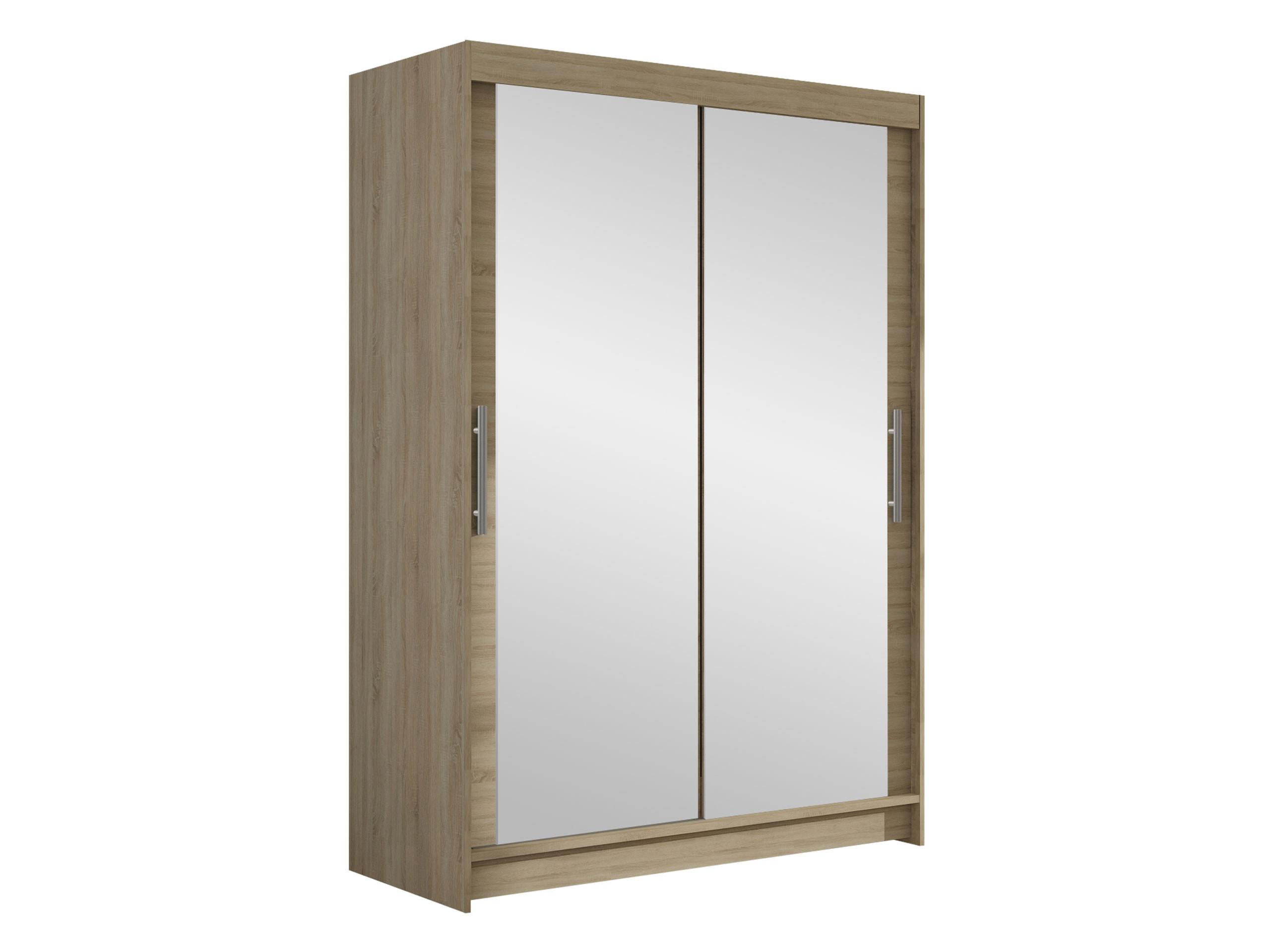 KLEIDERSCHRANK Miami VII - Silberfarben/Sonoma Eiche, Holzwerkstoff/Kunststoff (120/200/58cm) - MIRJAN24