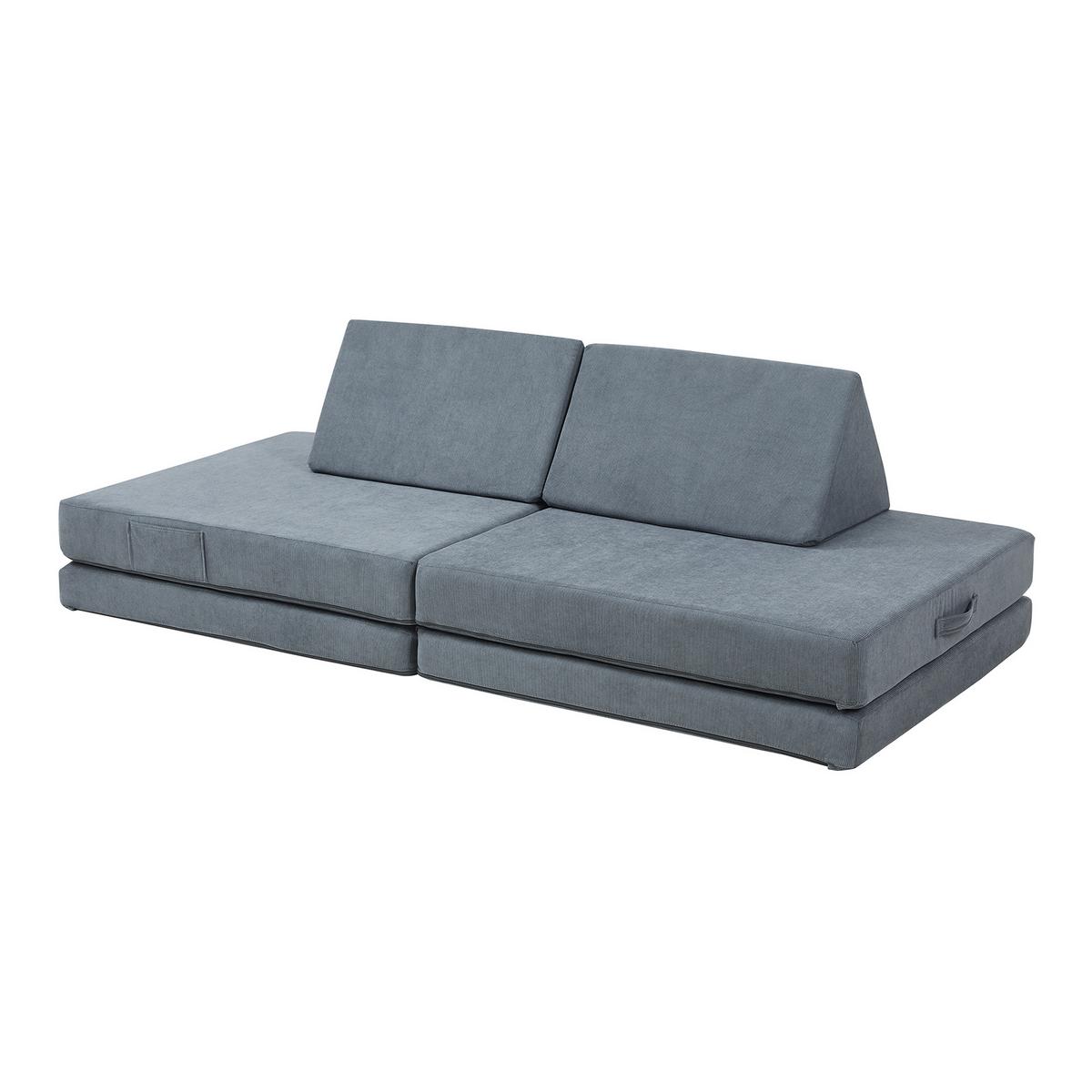 SPIELSOFA Norhulta - Grau, Textil (150/46/66cm) - [en.casa]
