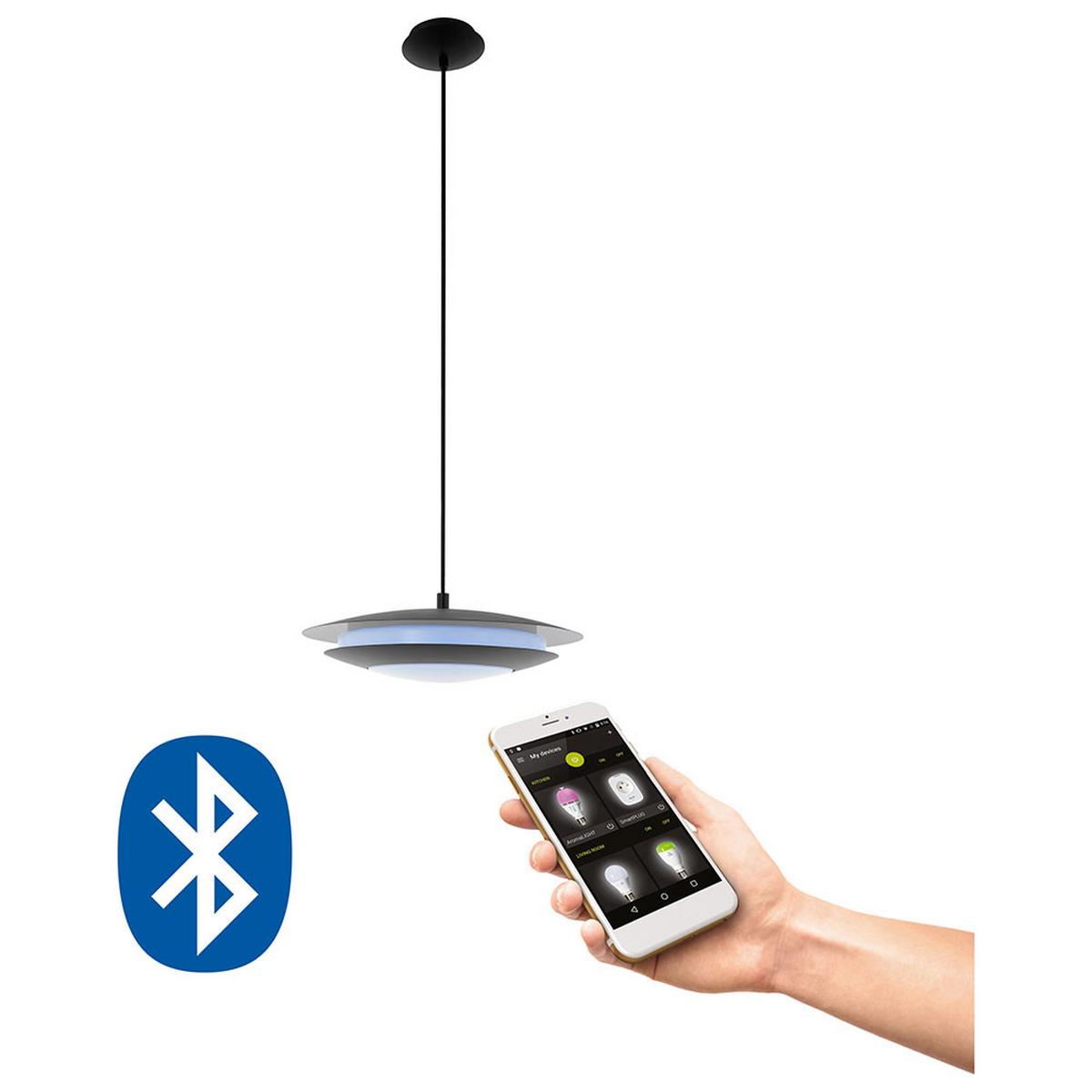 LED HÄNGELEUCHTE MONEVA-C Schwarz - Schwarz, Metall (48.5/48.5/150cm)
