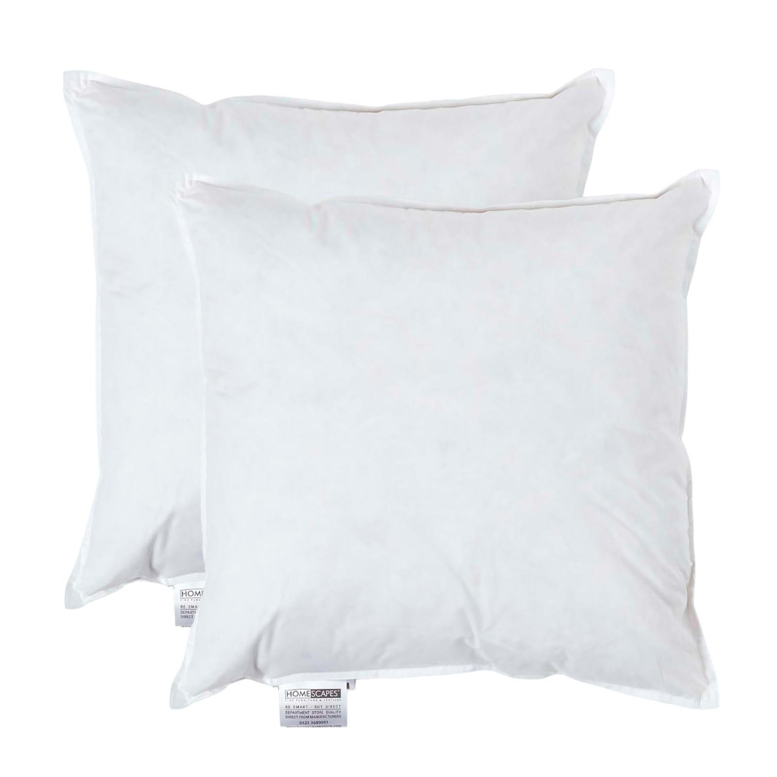 FÜLLKISSEN 2er-Set, Federkissen 40/40 cm - Weiß, Textil (40/40cm) - Homescapes