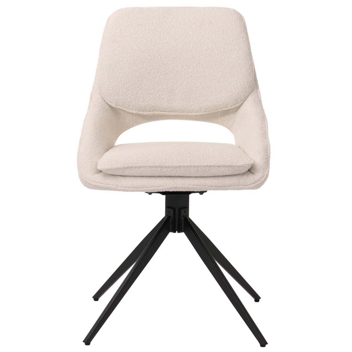 ESSZIMMERSTUHL Creme Weiß 6er-Set - Creme/Weiß, Textil (55/87/55cm) - MCW