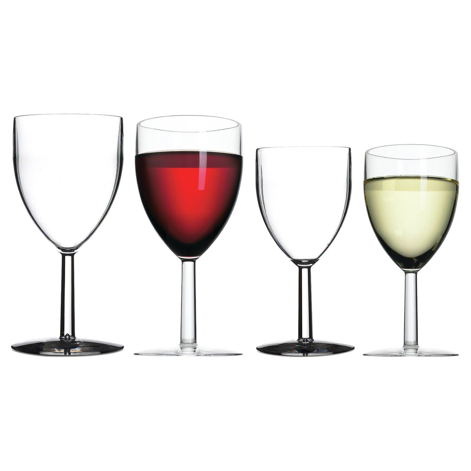 KUNSTSTOFF-WEINGLÄSER Outdoor transparent 4er Set - Transparent, Kunststoff (0.001L) - Mepal