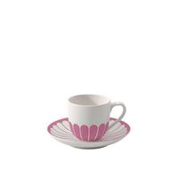 ESPRESSOTASSE MIT UNTERTASSE Fleur Couleur Cassis 70 ml - Pink, Keramik (11.7/8/11.7cm) - Villeroy & Boch