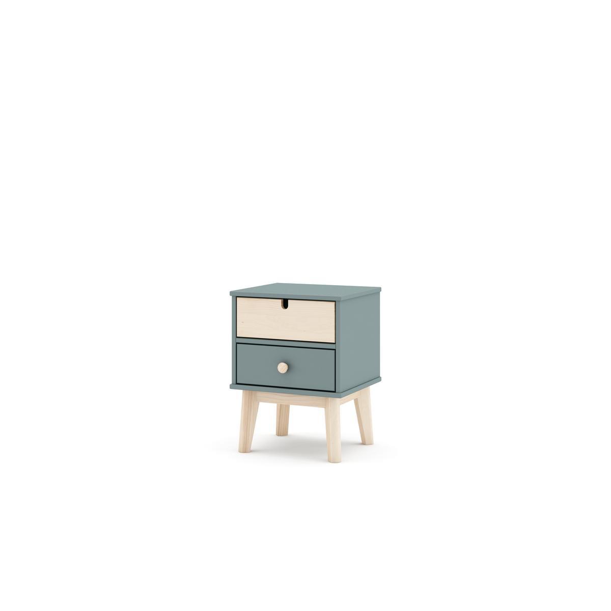 NACHTTISCH Estefania Grün 40/35/53 cm - Grün, Holz (35/53/40cm) - Calicosy