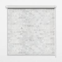 INNENROLLO - Fensterrollo - Rollo - 100x100 cm - Graues Dreiecksmuster - Grau, Kunststoff (100/100/0.5cm) - TULUP