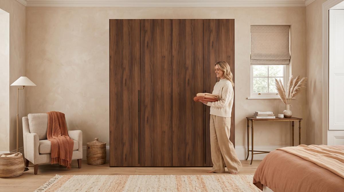 DREHTÜRENSCHRANK ANCONA 170/240/58cm 4-türig Braun - Braun, Holzwerkstoff (170/240/58cm) - MASSENO