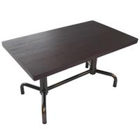 ESSZIMMERTISCH eckig Braun, Bronze - Braun/Bronzefarben, Holz (80/140/74cm) - MCW