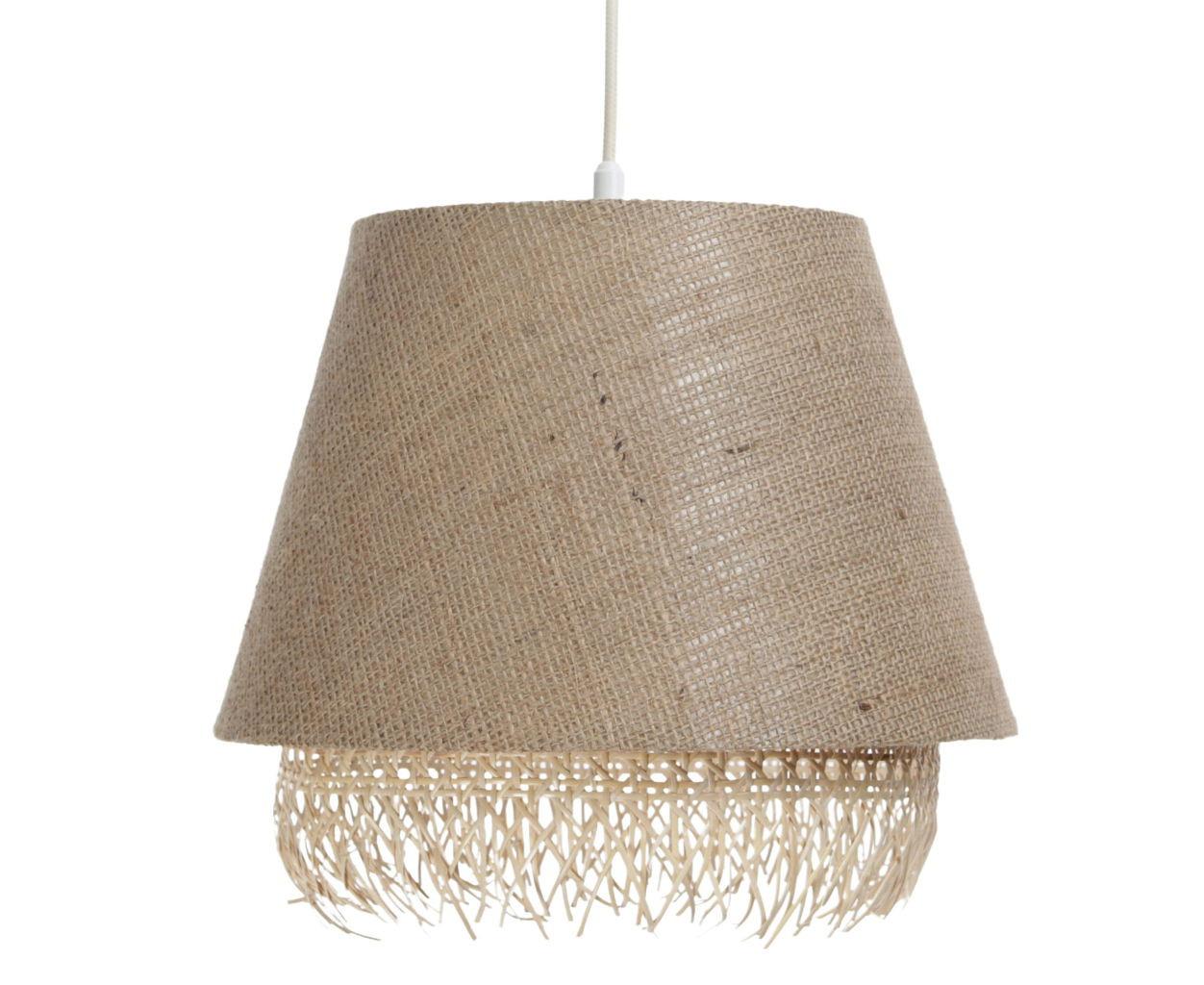 HÄNGELEUCHTE Beige 30/27 cm - Beige, Naturmaterialien (30/1.3/27cm) - ONZENO