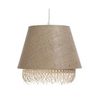 HÄNGELEUCHTE Beige 30/27 cm - Beige, Naturmaterialien (30/1.3/27cm) - ONZENO