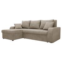 ECKSOFA Kris Lux - Taupe/Schwarz, Holz/Kunststoff (238/147cm) - MIRJAN24