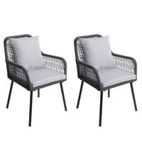 GARTENSTUHL Anthrazit, Grau - Anthrazit/Grau, Textil (54/81/62cm) - MCW