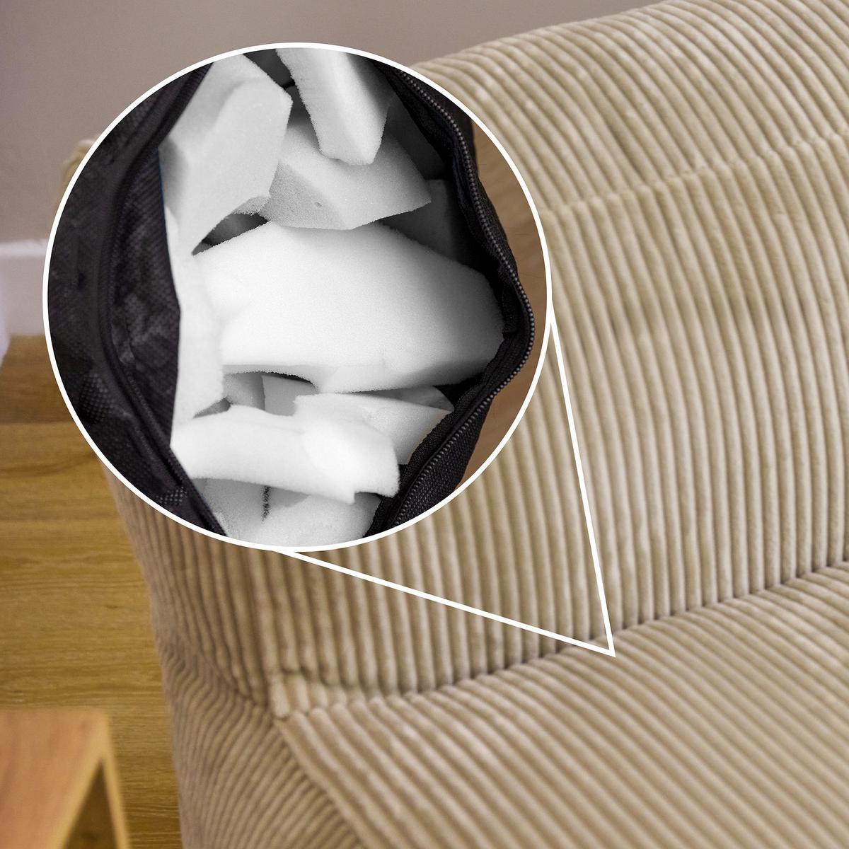 SITZSACK-SOFA 3-tlg. ZEN: 2 Ecksessel, Sessel - Beige, Textil (550/68/100cm) - icon