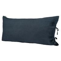 KISSENBEZUG reines Leinen tiefsee-blau 40/80 cm - Dunkelblau, Naturmaterialien (40/80cm) - beties Heimtextil