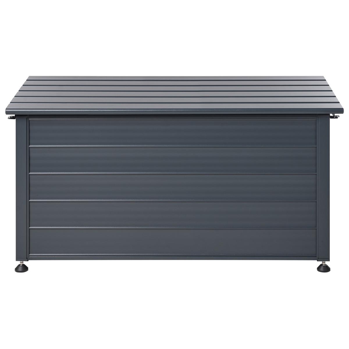 AUFBEWAHRUNGSBOX Grau Campalto - Grau, Metall (123/60/60cm) - Beliani