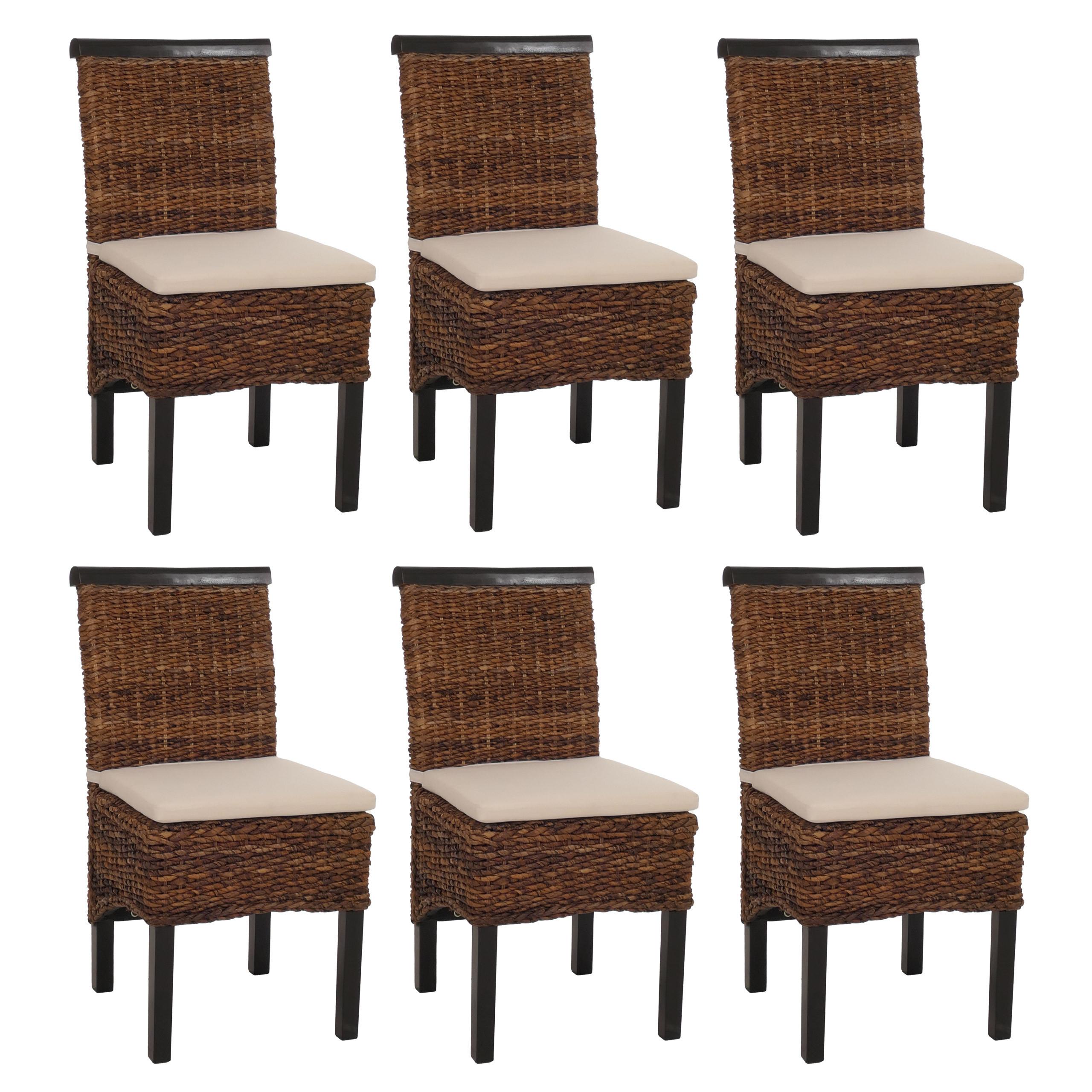 ESSZIMMERSTUHL Braun 6er-Set - Dunkelbraun/Braun, Holz (47/93/43cm) - MCW