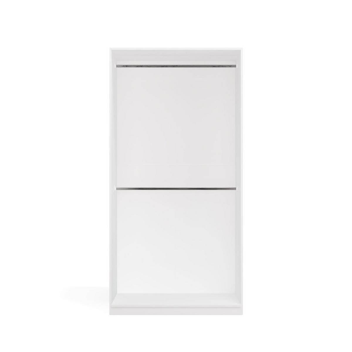 GARDEROBENSCHRANK Weiß 100/200/50 - Weiß, Holzwerkstoff (100/200/50cm) - RAUMHIRSCH FURNITURE