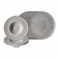 PIZZA- UND PASTA-SET Natura Grau 12-tlg. - Grau, Keramik (2/2/2cm) - Ritzenhoff Breker