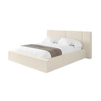 POLSTERBETT mit Bettkasten und Lattenrost, Bett mit Matratze H3/H4 - RIVO 120x200 Beige - Champagner, Holzwerkstoff/Textil (120/200cm) - ALTDECOR