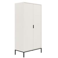 SCHRANK 2 Türen Seattle Weiß - Weiß, Holzwerkstoff (100/205.4/55cm) - Petits-meubles