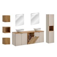 BADMÖBEL 160cm Manoa 2er-Set Kaschmir - Holz - Kaschmir, Holzwerkstoff (160/59/40cm) - Petits-meubles