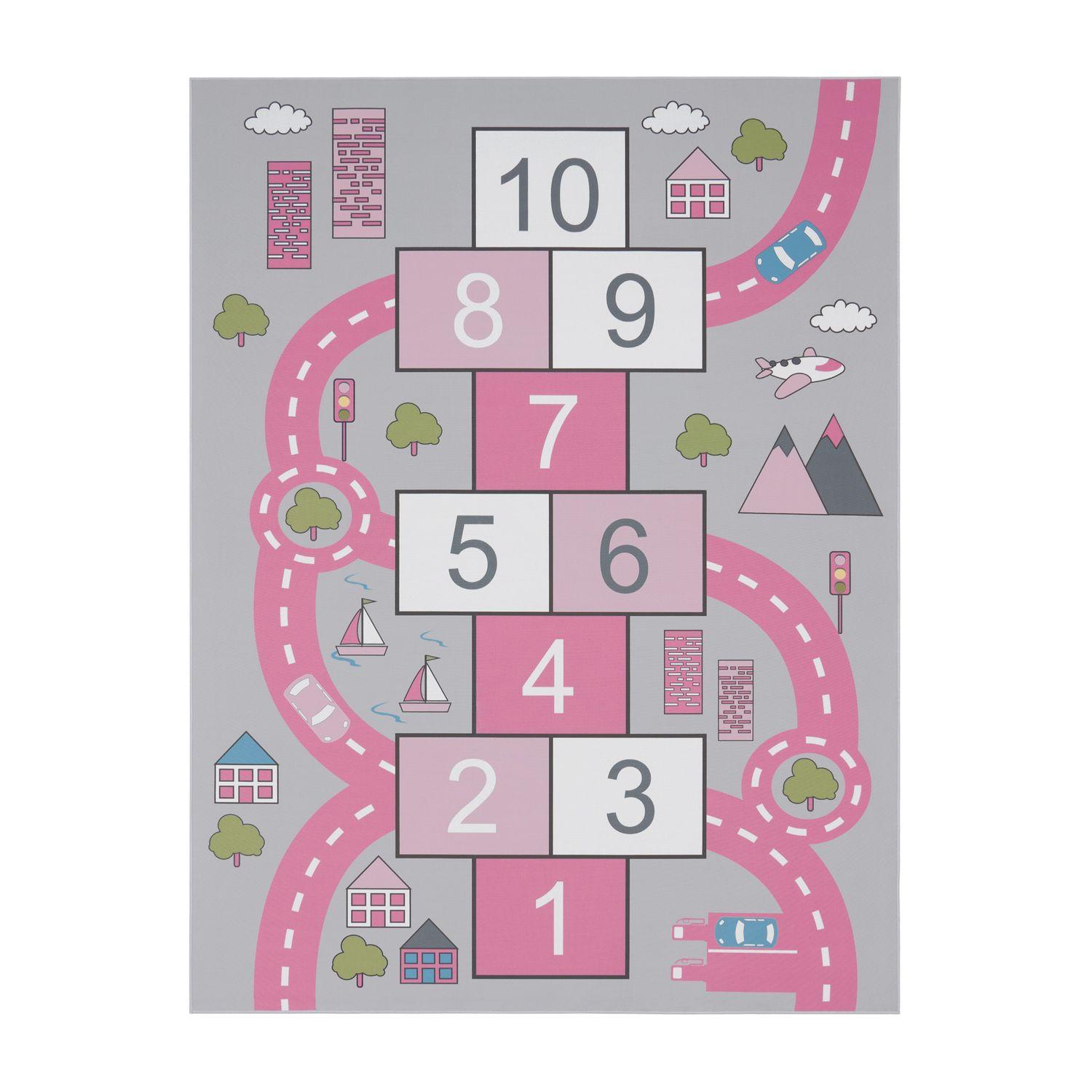KINDERTEPPICH Pink 80 x 150 cm - Pink, Kunststoff (80/150cm) - TT Home
