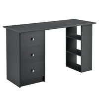 SCHREIBTISCH Lemberg - Dunkelgrau, Holzwerkstoff (49/120/72cm) - [en.casa]