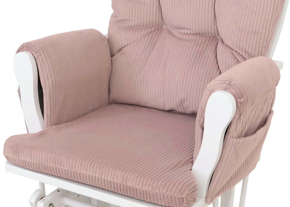 RELAXSESSEL Altrosa, Weiß - Altrosa/Weiß, Textil (74/103/71cm) - MCW