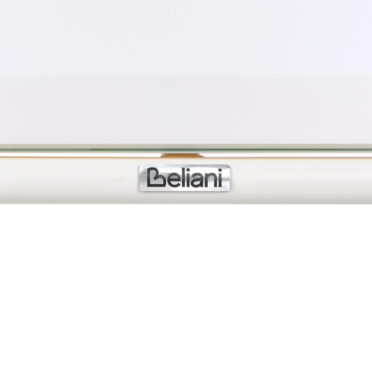 GARTENTISCH 160/90 cm Metall Hellbeige Caravino - Beige, Metall (160/90/74cm) - Beliani