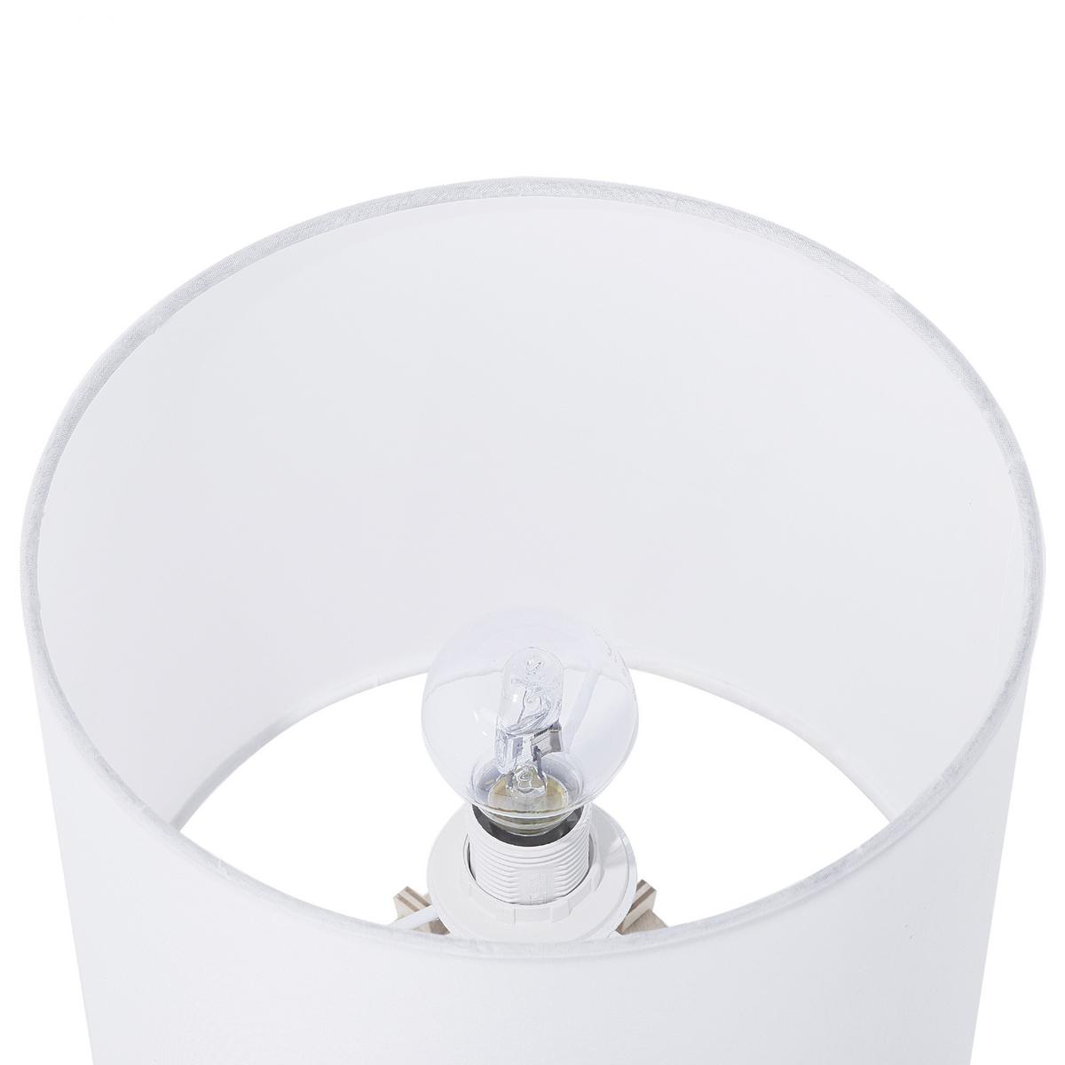 TISCHLAMPE Carrion 27/27/37 cm - Weiß, Holzwerkstoff (27/27/37cm) - Beliani
