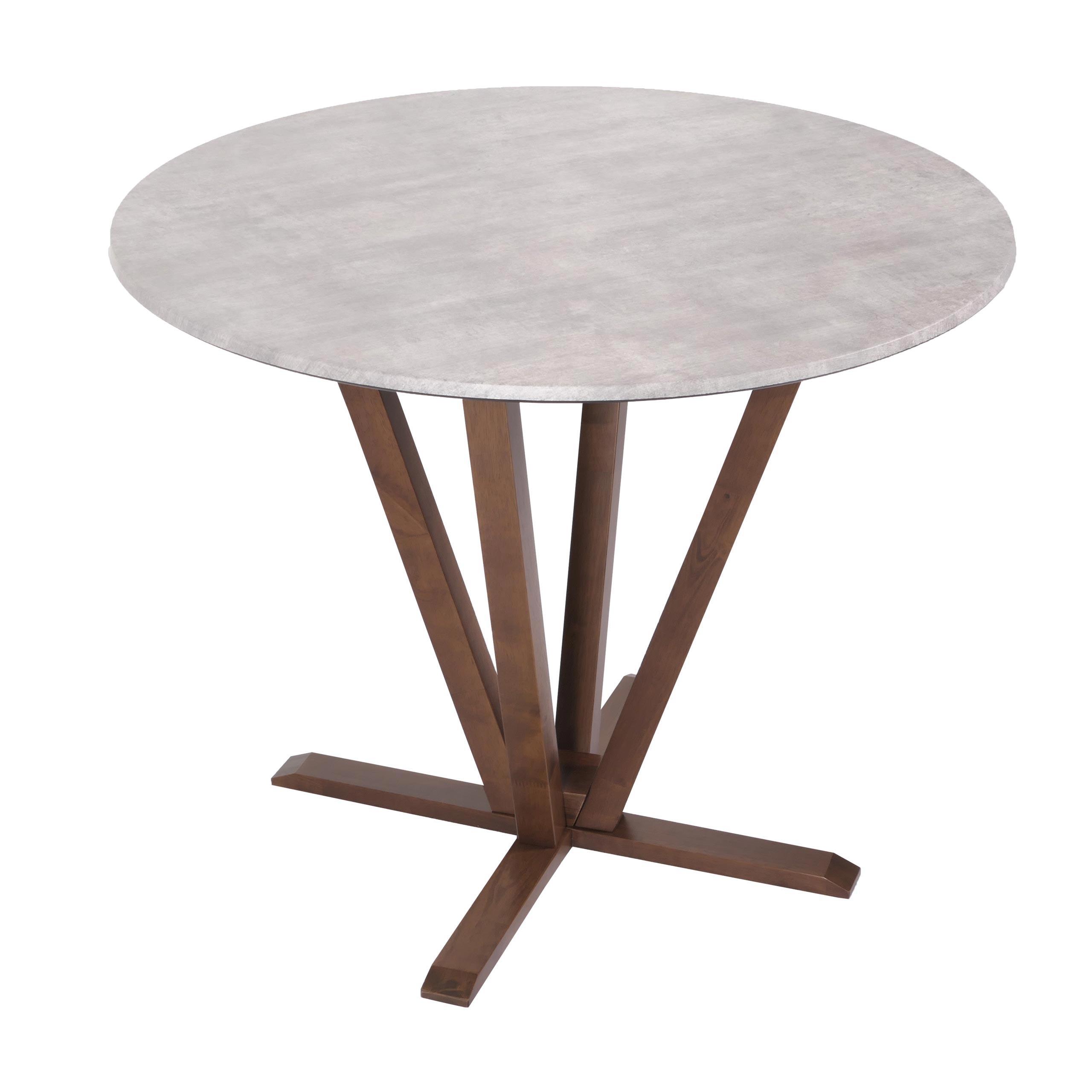 BISTROTISCH -S rund Hellgrau - Hellgrau, Holz (92/92/76cm) - MCW