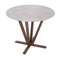 BISTROTISCH -S rund Hellgrau - Hellgrau, Holz (92/92/76cm) - MCW
