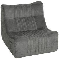 BODENSESSEL Chenille 100 Polyester Schaumstoff Kastaniengrau - Grau, Textil (80/76/90cm) - HOMCOM