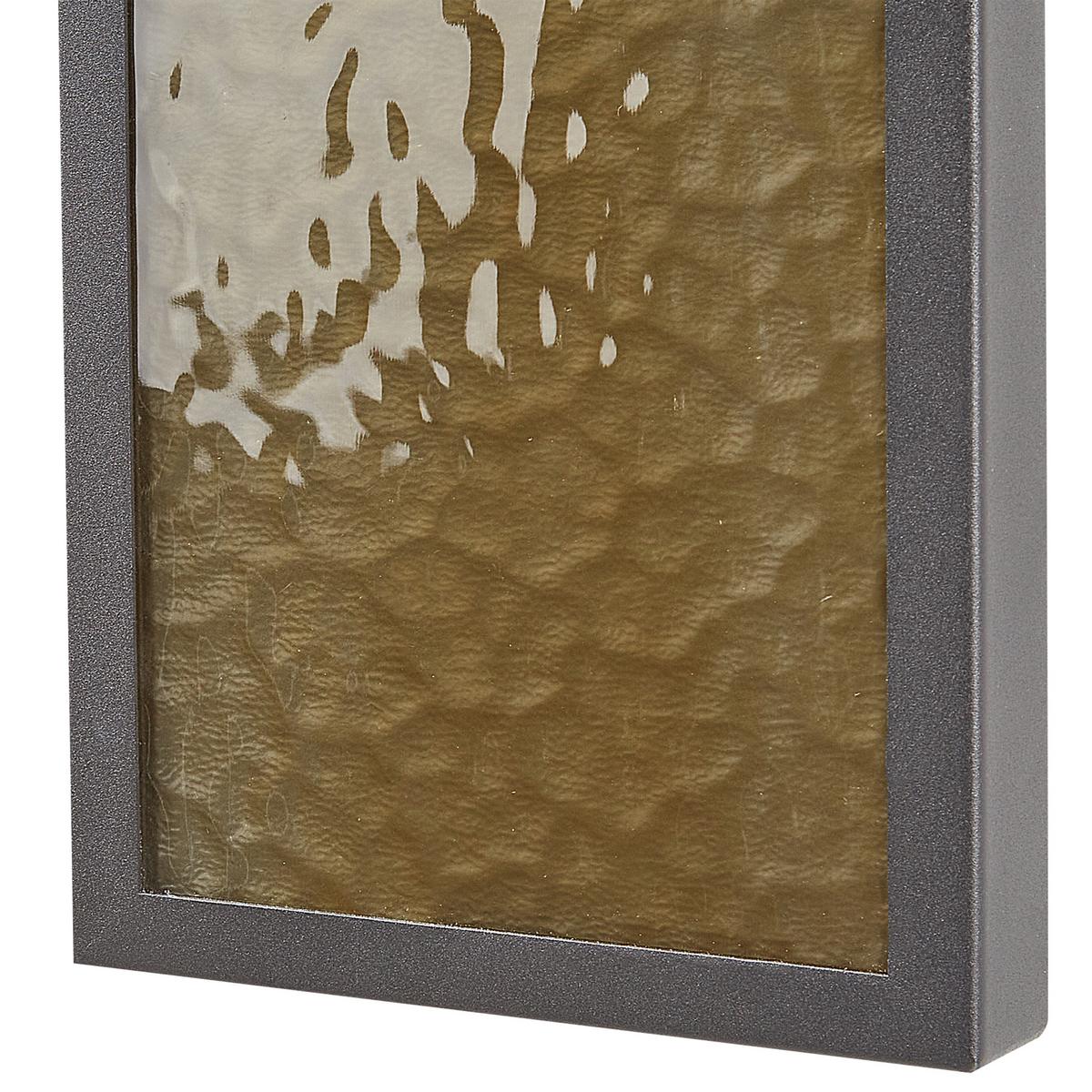 AUSSENWANDLEUCHTE Carron 13/17/40 cm - Grau, Metall (13/17/40cm) - Beliani