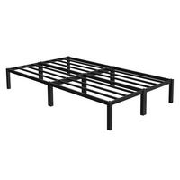 METALLBETT 120x200 cm mit Lattenrost Schwarz auf Stahlrahmen - Schwarz, Metall (120/200cm) - ML-DESIGN
