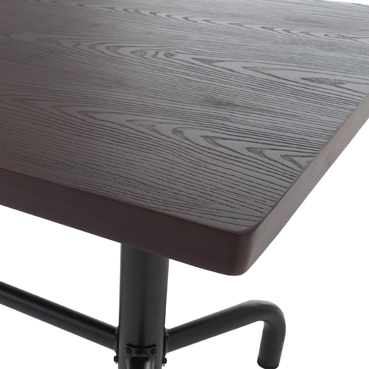 ESSZIMMERTISCH eckig Braun, Schwarz - Schwarz/Braun, Holz (80/140/74cm) - MCW