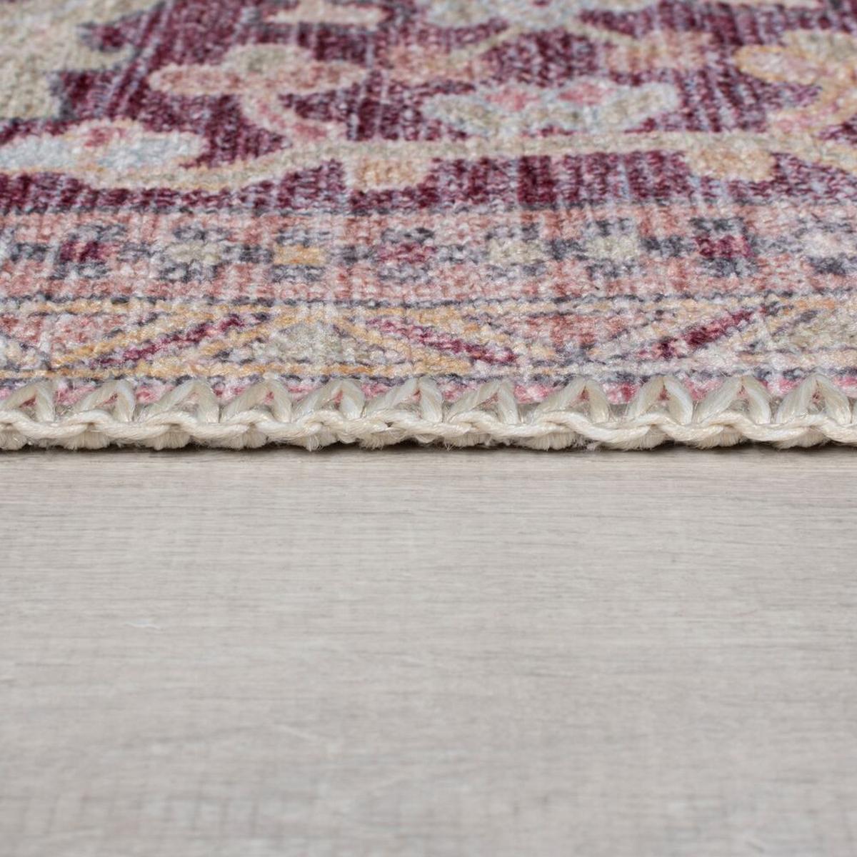 TEPPICH Waschbar HALD, klassisch im Vintage-Stil, Rosa, 80 x 150 cm - Rosa, Textil (150/80cm) - KADIMA DESIGN
