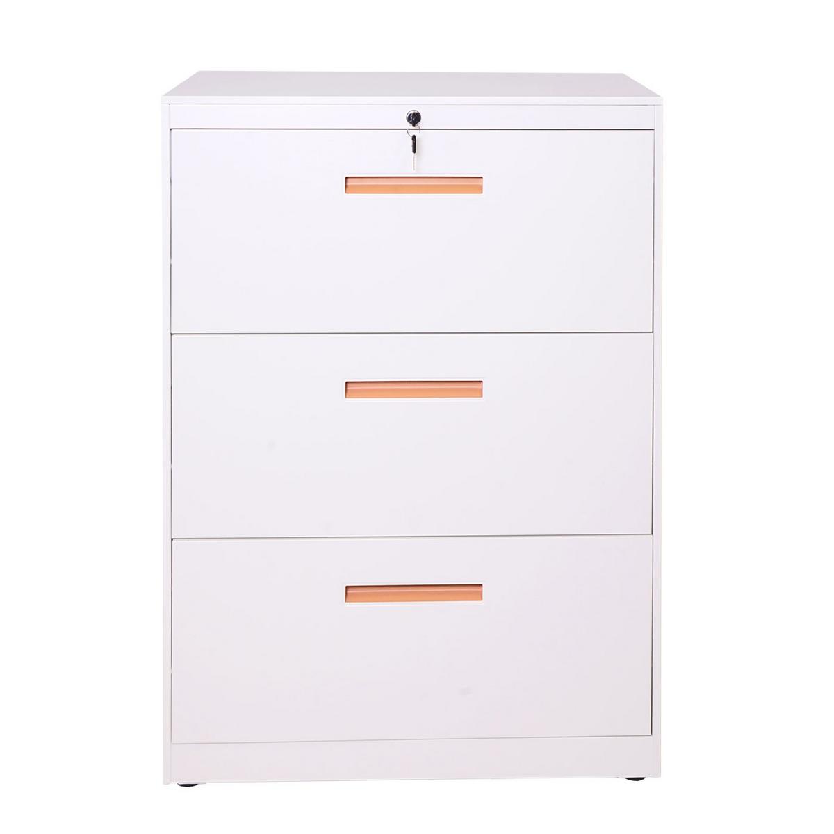 HÄNGEREGISTERSCHRANK White - Weiß, Metall (76/103/46cm) - MCW