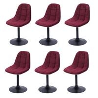 ESSZIMMERSTUHL Bordeaux 6er-Set - Bordeaux, Textil (47/83/43cm) - MCW
